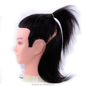 100 human hair mannequin head