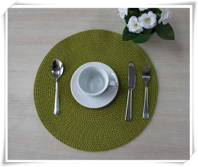 Wholesale Plastic Placemats Woven Round Pp Placemats Buy Plastic