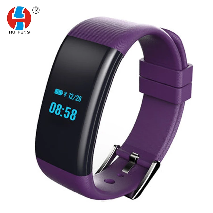 

Heart Rate Blood Pressure Oxygen Pedometer Calories Fitness Sport Watches Fashion Bluetooth Smart Silicone Bracelet, Yellow/purple/blue/black/orange/green/white/red/pink/deep blue