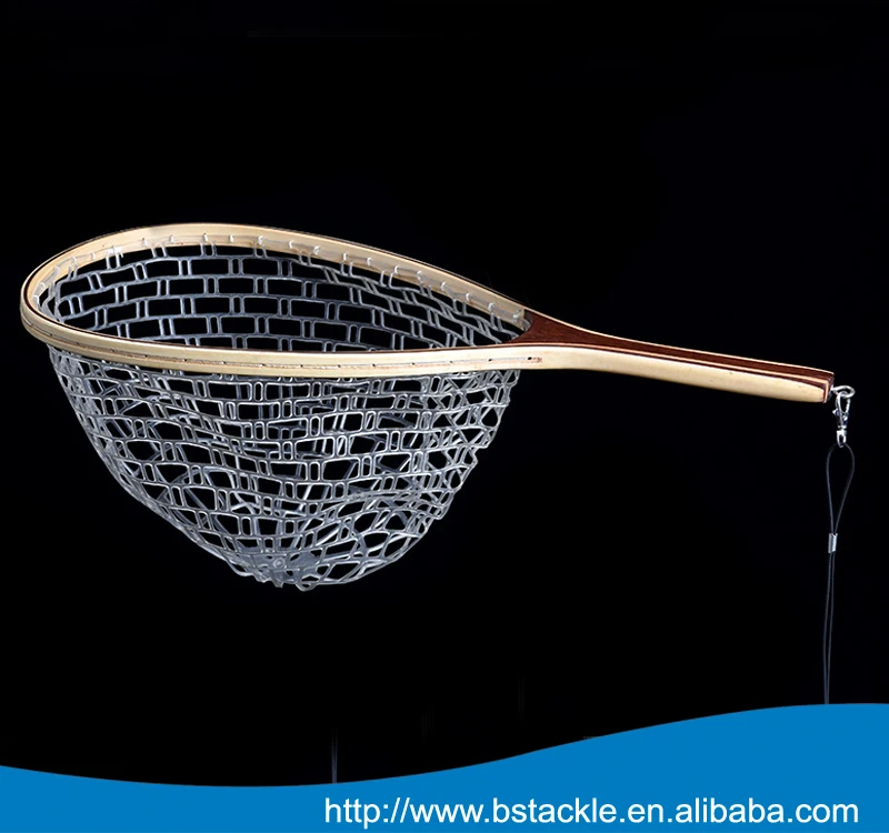 Carbon Fiber Fly Fishing Landing Net With Clear Rubber Net Buy High