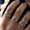 Fashion star moon ring for 5 PCS per set Wholesale N80401