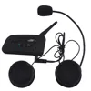 V6 6 Riders Comfortable Light Motorcycle Helmet Headset Interphone Wireless