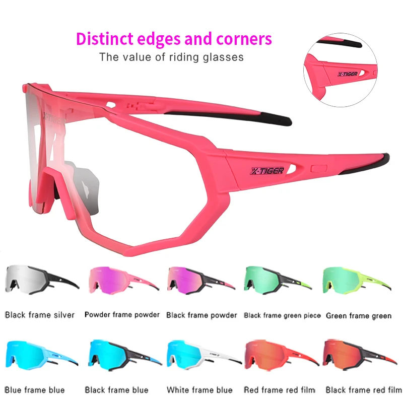 
X-TIGER Pro Women Polarized & Photochromic Cycling Goggles Bike Eyewear Cycling Glasses 