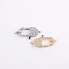 High quality wholesale unique Brass cubic zircon jewelry clasp jewelry button rhinestone closure clasp