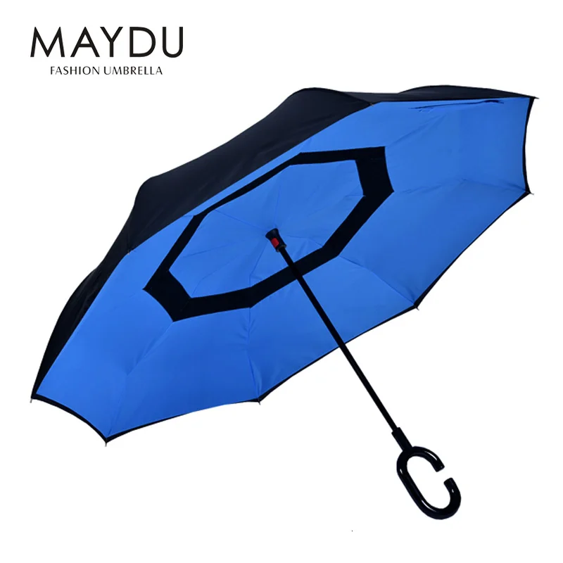 

Shanghai MAYDU high quality reverse car custom printing umbrella from China factory, Customized color