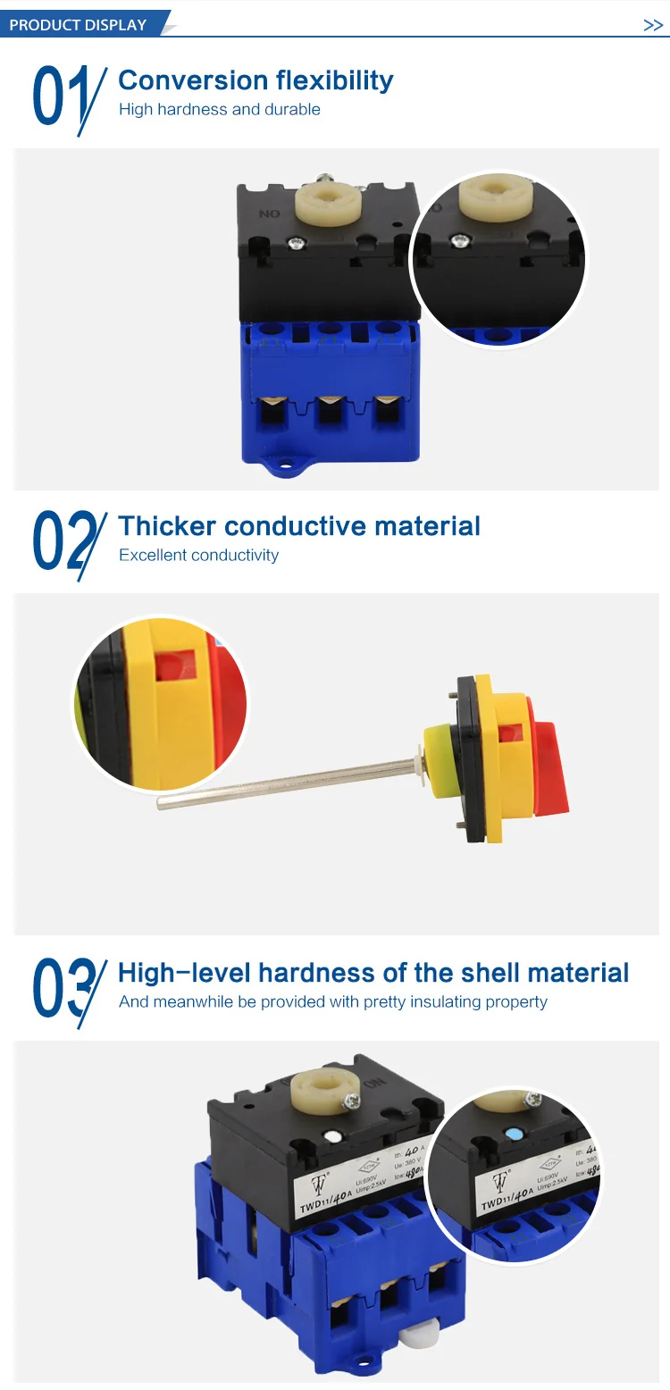 Yztw Twd1132a 3p Safety Disconnect Switch Door Interlock Isolator