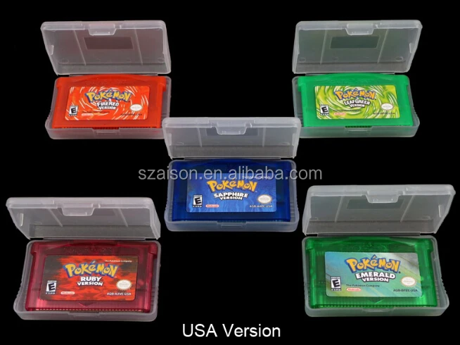 

Wholesale Pokemon Game Card for GBA USA Shipping Cost Included, Red;green;blue