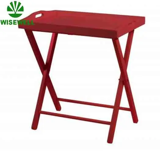 W-T-116 Factory price high quality professional coffee tea wood folding tray table