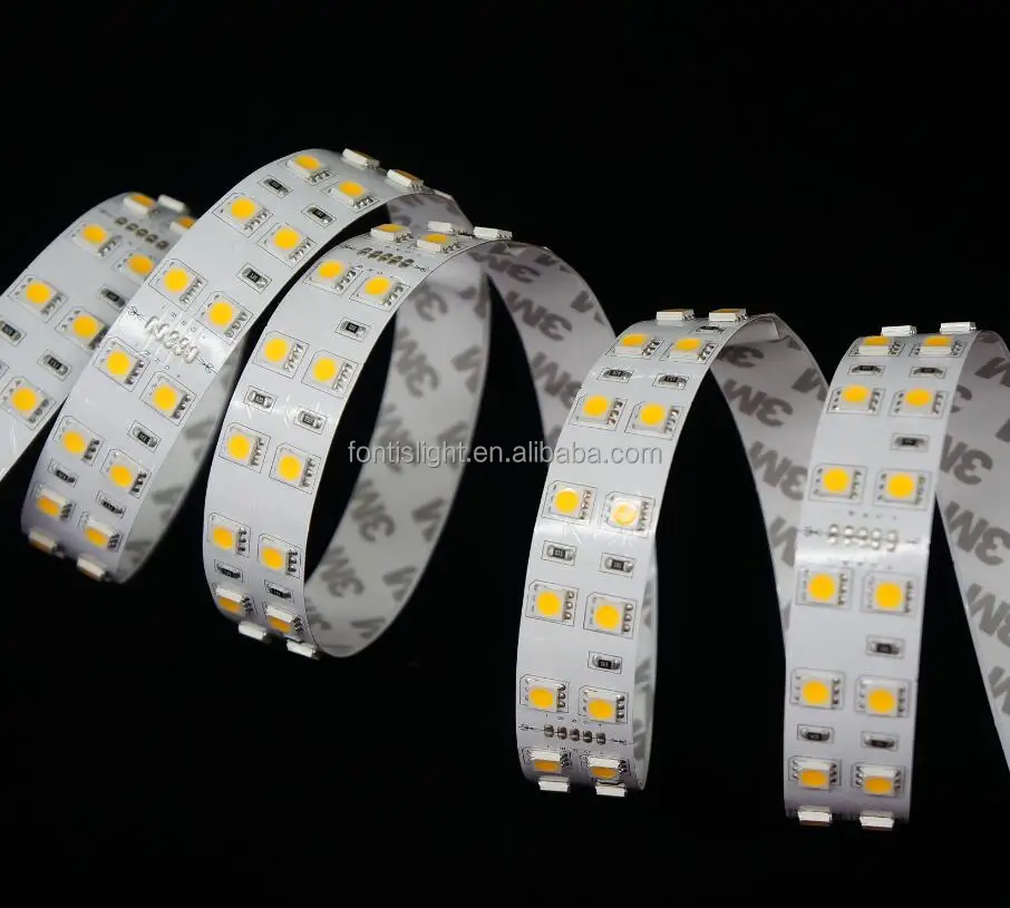 Double row SMD 5050 LED Flexible Strip Light /DC24V LED tape for use indoor /outdoor
