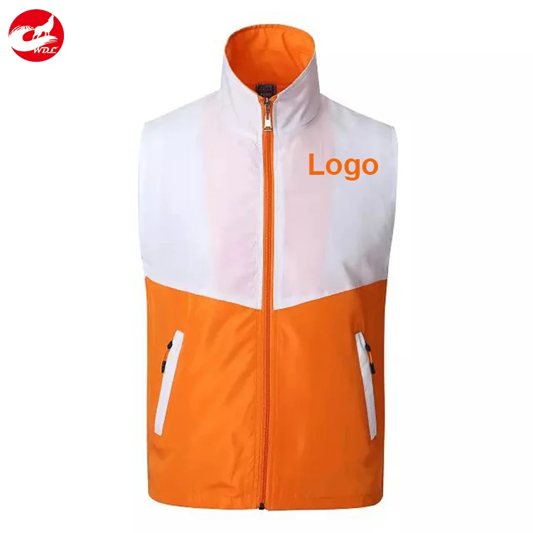 

Custom cheap volunteer vests diy print logo vest