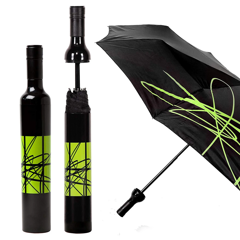 Fantastic Promotional Customized Cheap Wine Bottle Umbrella,38"arc