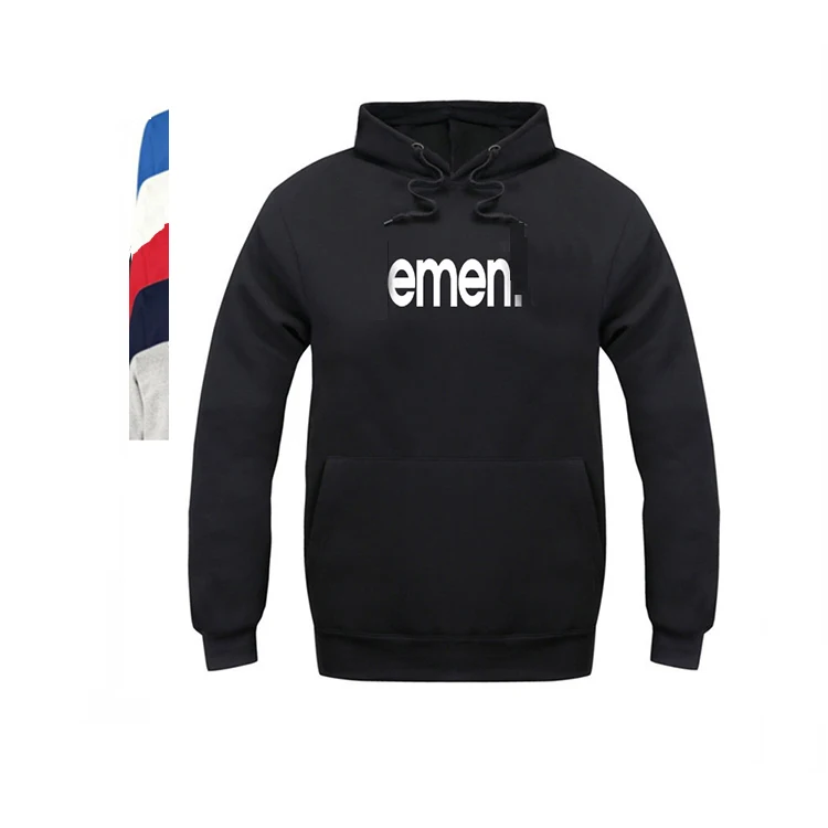 

2018 cvc fleece oem logo design Printing on blank plain men custom hoodie, As picture shown