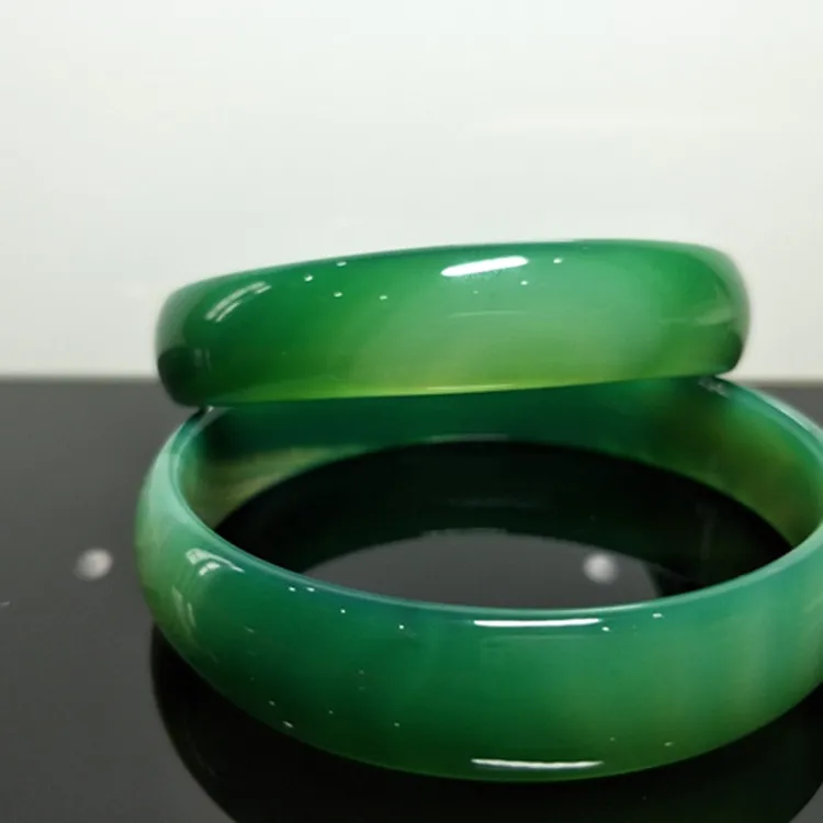 

New natural Wholesale agate bracelet Ceramic Bangles, Green