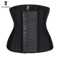 

3 Rows Of 12 Hooks Corset Flat Belly Latex Waist Trainer Woman Greenhouse Slimming Bustier Sheath For Sport Size XS-XXXL