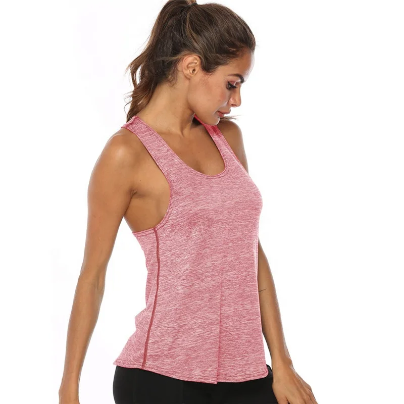 

Free Sample Fitness Gym Yoga Wear Girl Women Athletic Tank Top, Wine red, dark gray, sky blue, purple, green, pink