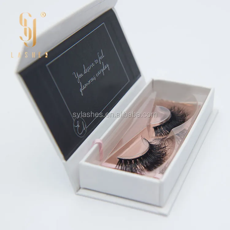 

100% china mink lashes own brand boxes