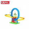 electric slot set roller coaster fast speed track toys with assembly