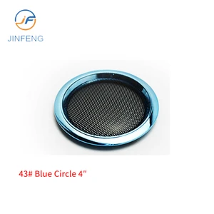 43#4 Speaker Cover Car Audio Metal Grill Mesh Subwoofer Decorative Circle Tweeter Protective Cover