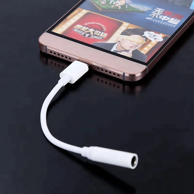

Type-C To 3.5 mm Audio Adapter Cable USB Power Adapter Cable without packaging, Black;white