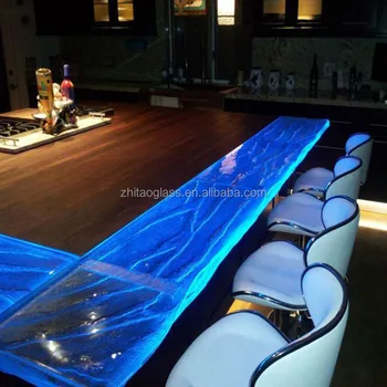 Hot Sale Decorative Glass Kitchen Countertop Table Top Worktop
