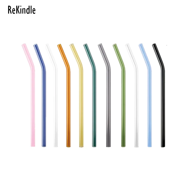 

Eco-Friendly product reusable glass straws drinking with custom logo