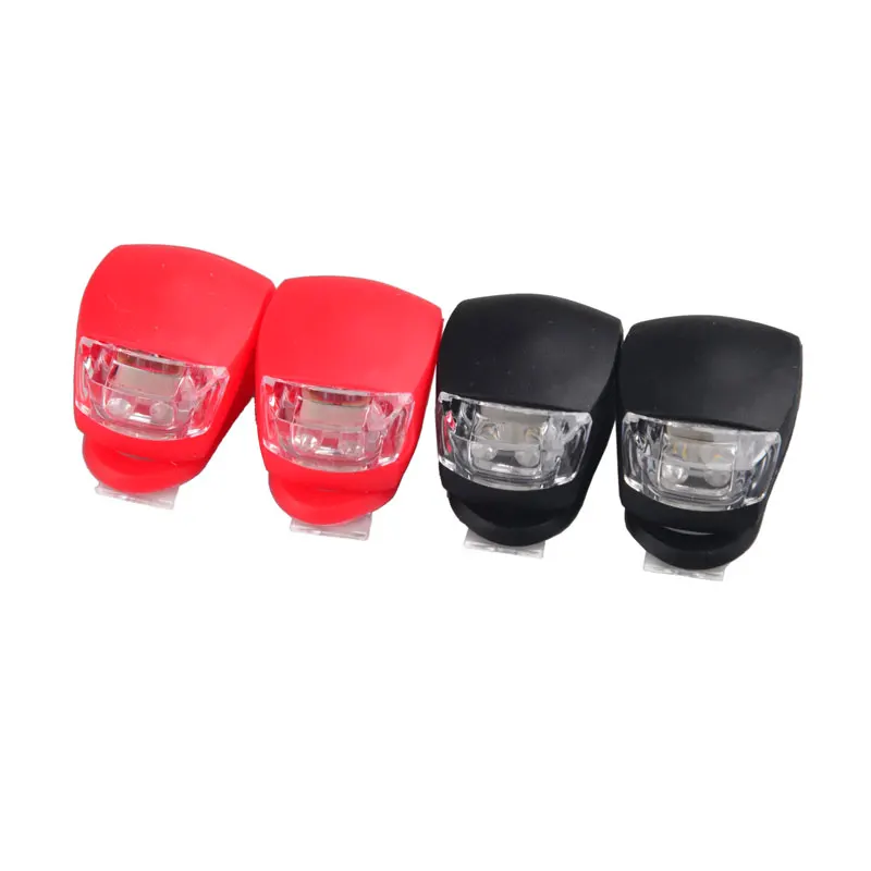 

Silicone Bike Tail Light Wrap-around Rear Bicycle Bike Light Set, Black;red;ect