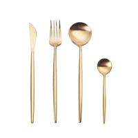 

Jieyang hot sale Stainless Steel 304 matte gold cutlery