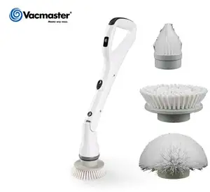 Image of Vacmaster electric floor cleaner rechargeable 3.6v turbo power cordless wet spin scrubber machine,3 replace Brush Heads-DSC01