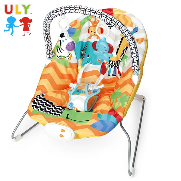 Rainforest Baby Chair With Toys Musical Vibrating Bouncer Baby