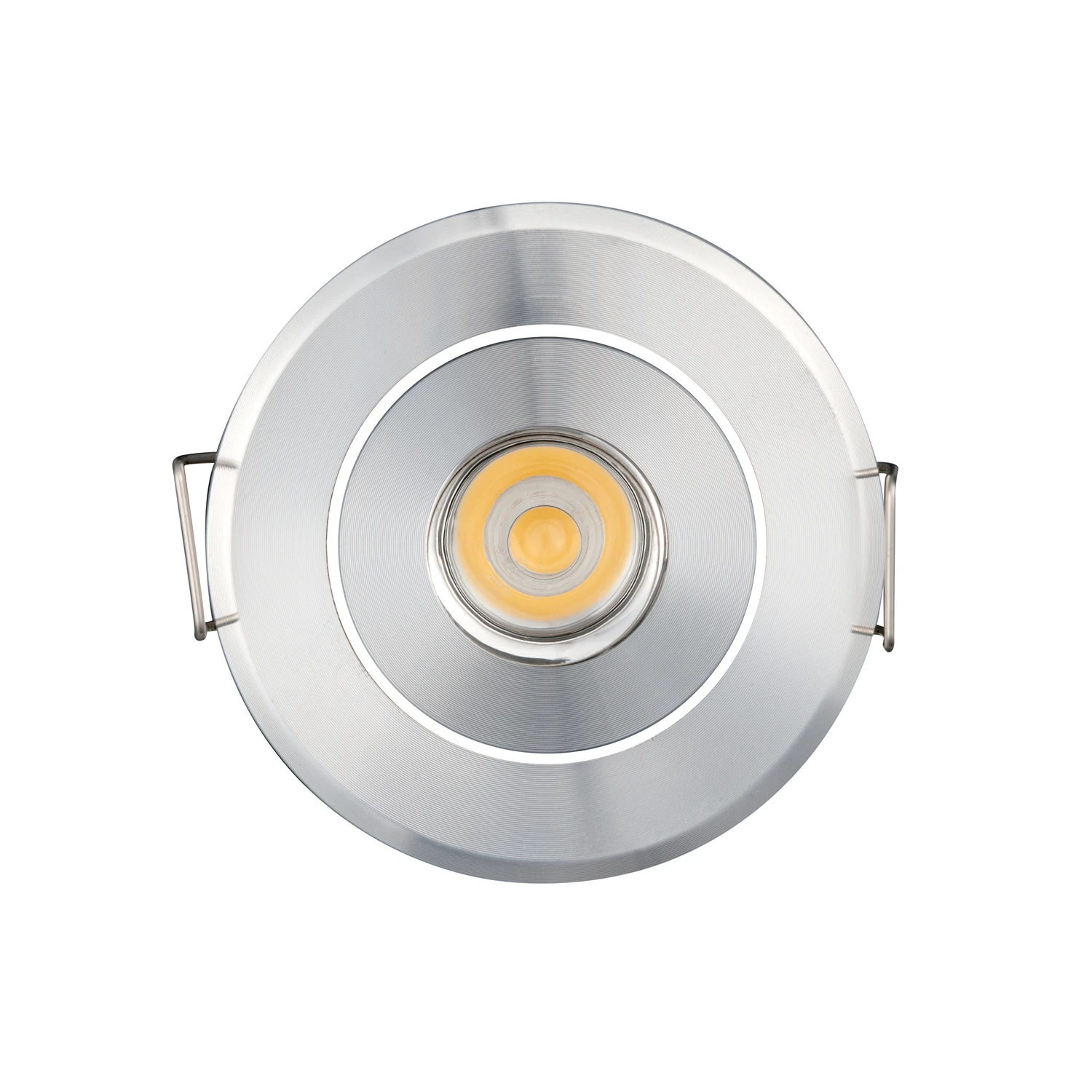 3-5W 12V/24V Hole 2.2in Mini Downlight LED Ceiling Light Cabinet Light Recessed Small Spotlight Mirror Front Lights(6000K Cool White,Nickel 24V