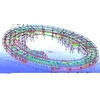 bus station sports stadium design abnormal shaped steel structure