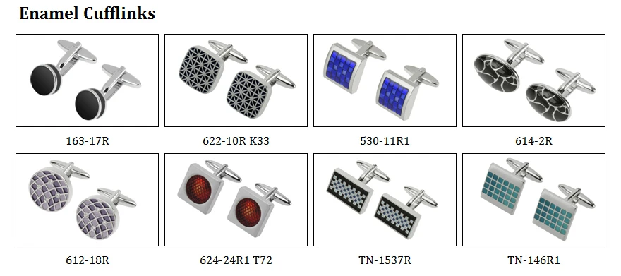 enamel cufflinks