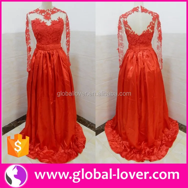 plain red frock