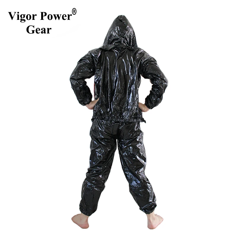 Vigorpowergear Wholesale Black Sauna Suit Sliver Cheap Pvc Sauna Suit Wholesale Clear Plastic