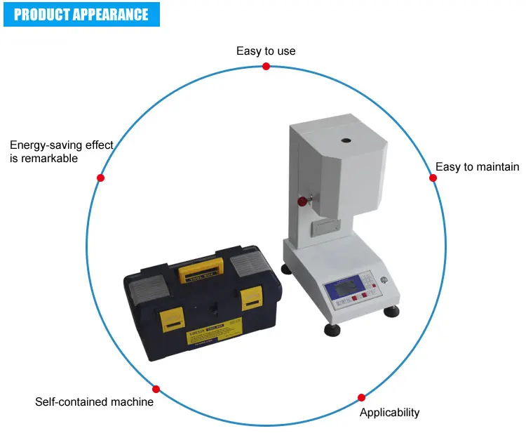 Nhựa Phòng Thí Nghiệm Melt Flow Rate Index Meter Tester