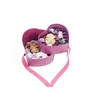 Luxury Double Heart Shape Ribbon Closure Gift Flower Paper Box