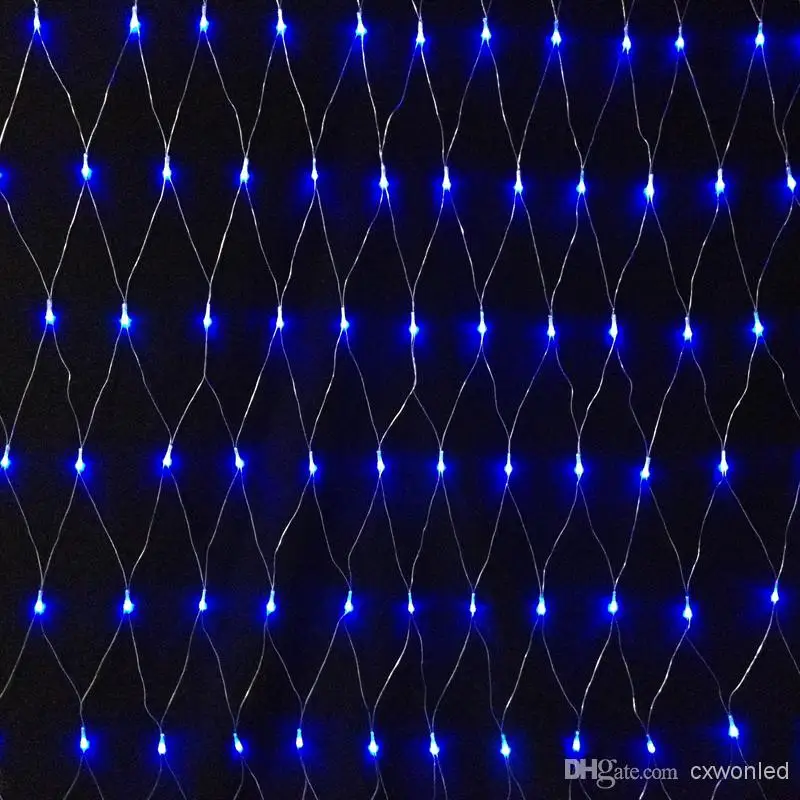 Free Shipping 220v And 110v 96pcs Leds 1.5m*1.5m Christmas Led Curtain ...