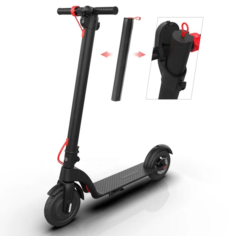 

2019 Trending Adult Folding Electric Powered Scooter Detachable Battery 8.5 inch E Scooter, Black