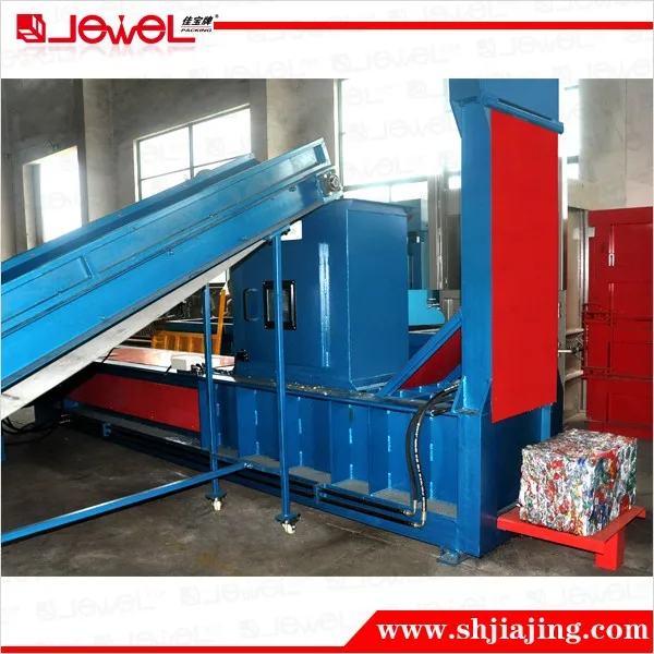 With Conveyor Feeding Automatic Aluminum Cans Scrap Press Block