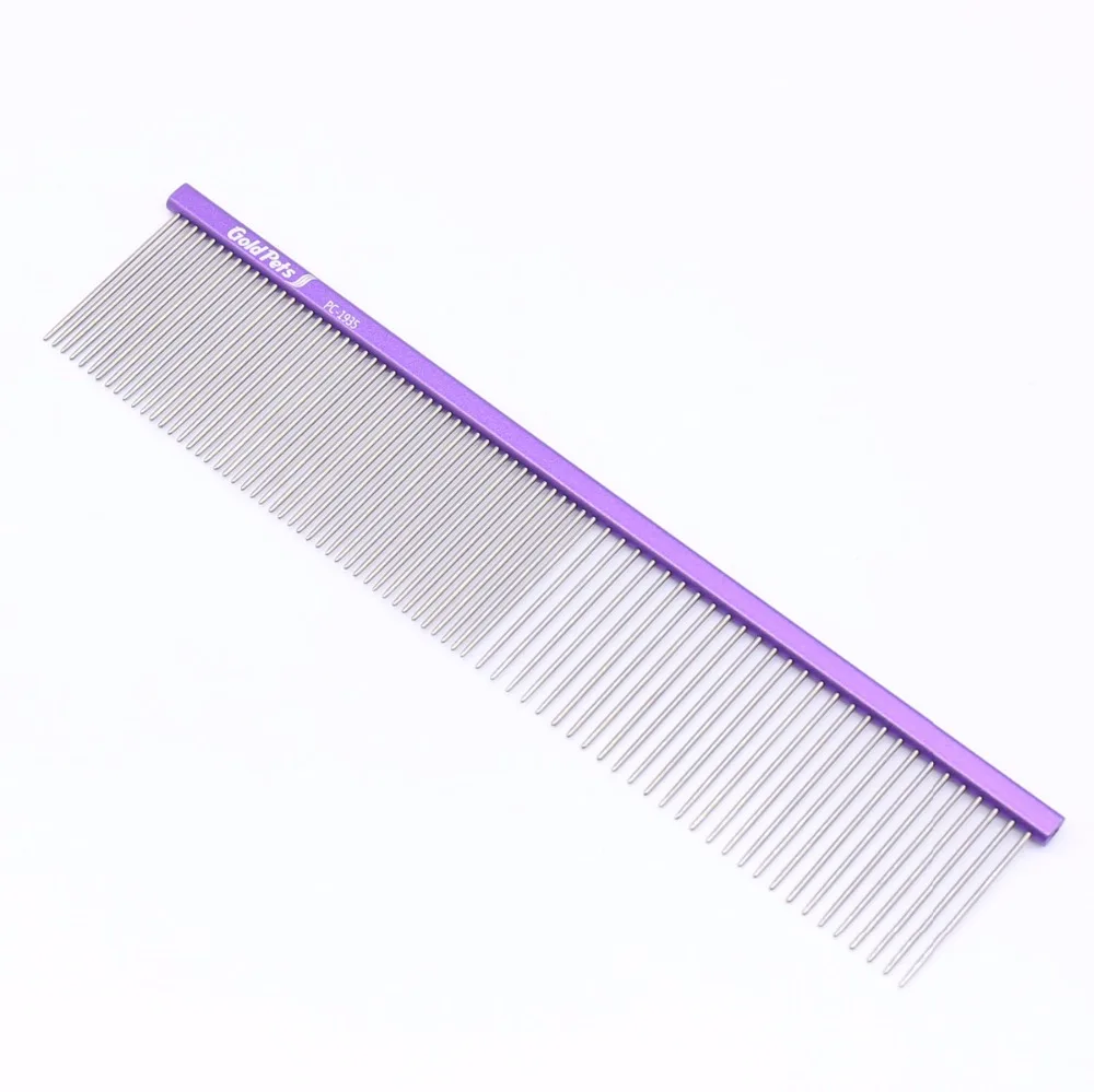 

Colorful Lightweight Pet comb with durable stainless pin for dog and cat PC1935 M dog combs, Violet