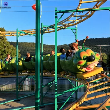 kids ride on roller coaster