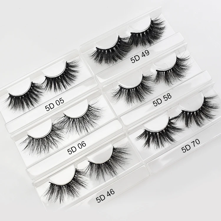 

25MM 5D Mink Fur Hand Made Eyelashes, Lashdoll Dramatic Extra Long 25mm Mink Fur Eyelashes, Natural black
