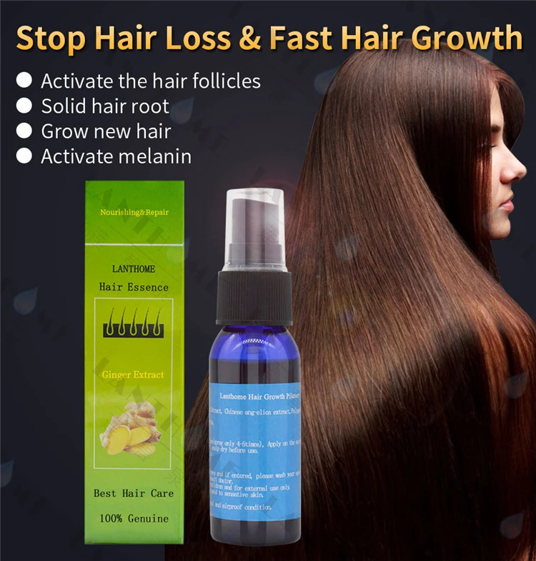 Lanthome 100% Genuine Ginger Extract Best Hair Care Essence Prevent ...