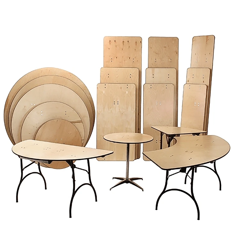 Wooden Folding Table Restaurant Table Used Round Banquet Tables For