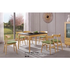 Luxury wooden dining table wood dining table with chair
