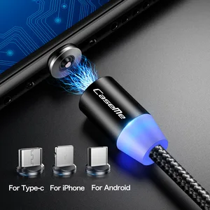 For iPhone Cable 1M 2.1A Fast Charger USB Cables Charging Cord For iPhone Charger with 3 in 1 Function