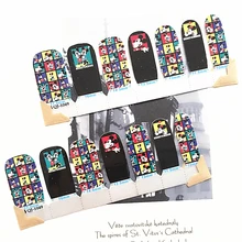 Yellow Black Cute Mouse child Nail Arts Nail Sticker Waterproof Nail Decal Sticker Gel Polish French
