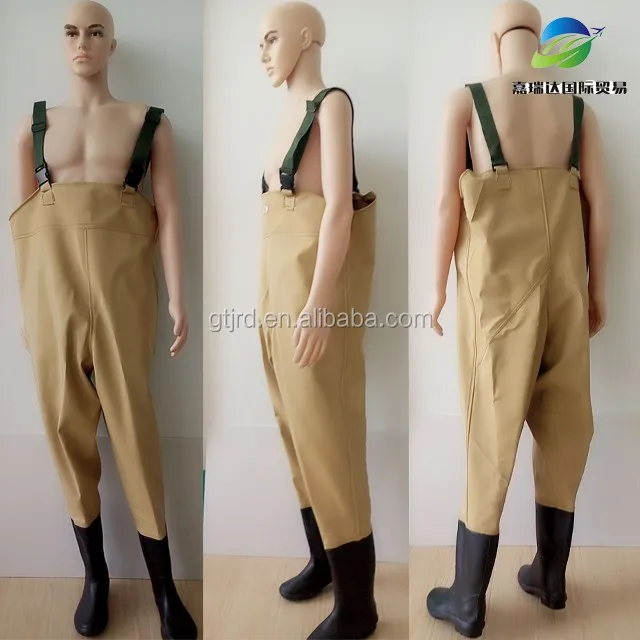 Pvc Fishing Chest Waders With Boots 