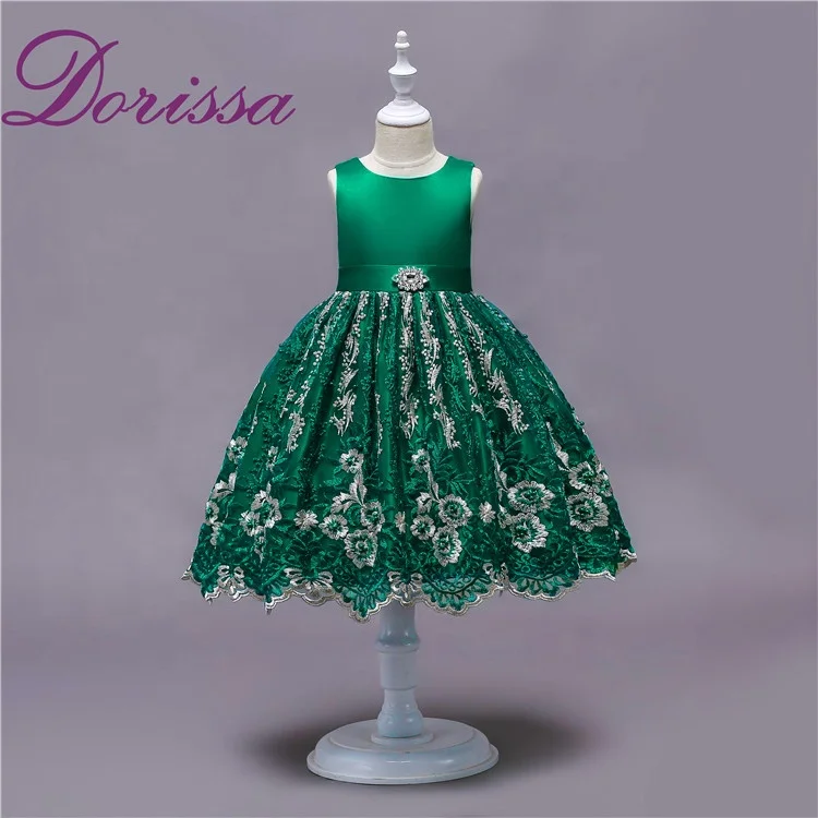 

Wholesale Lace Children Frocks Designs American Princess Western Girl Dress Girls Party Dresses For Teenage 7 8 10 12 Year