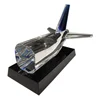 Unique Crystal Glass Airplane Tail Model Business Corporate Anniversary Gifts